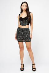 Artpop Pearl Crop Bustier Blouse
