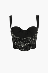 Artpop Pearl Crop Bustier Blouse