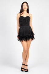 Born This Way Embellished Bustier Crop Top
