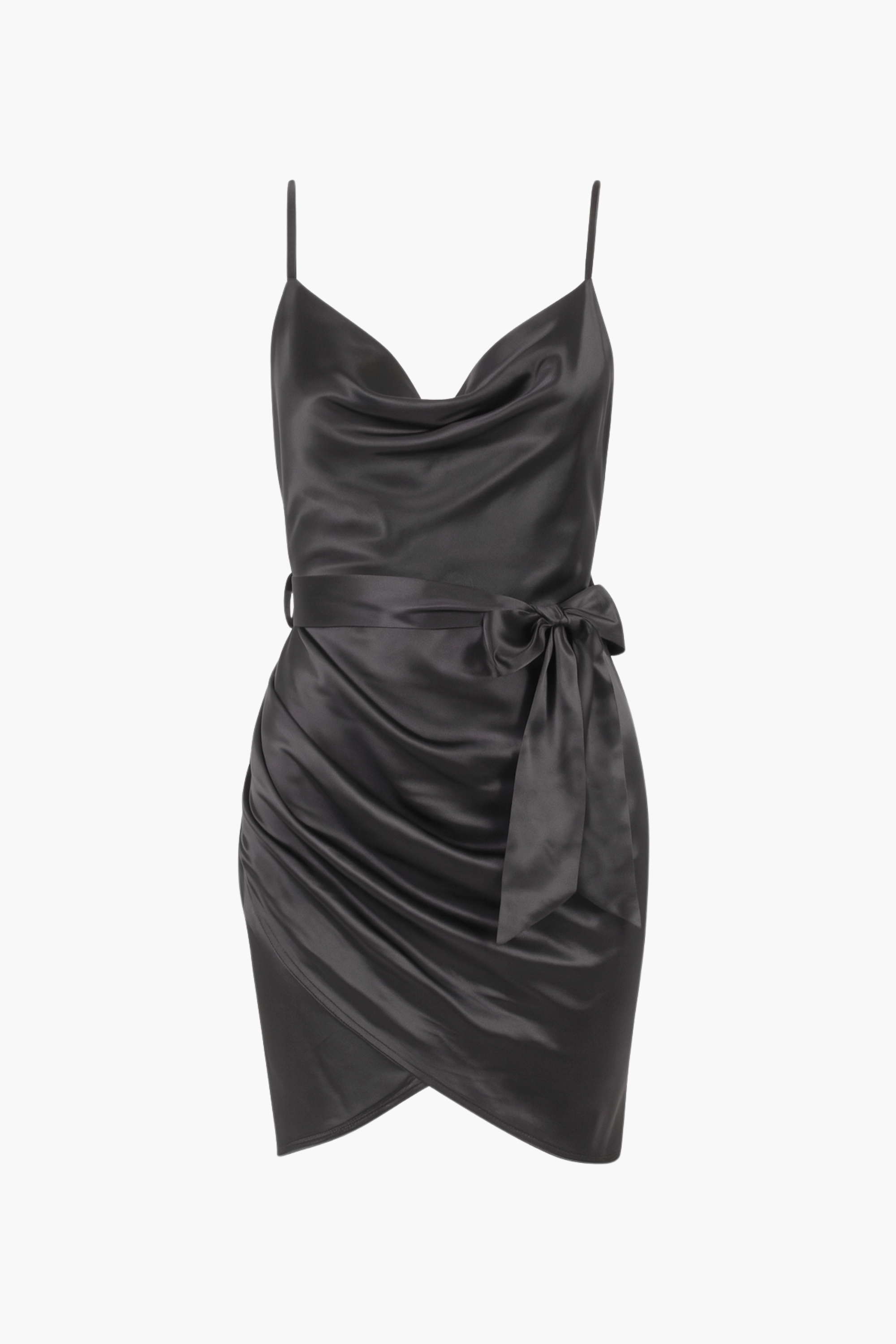 Lucia Cowl Neck Tie Front Dress