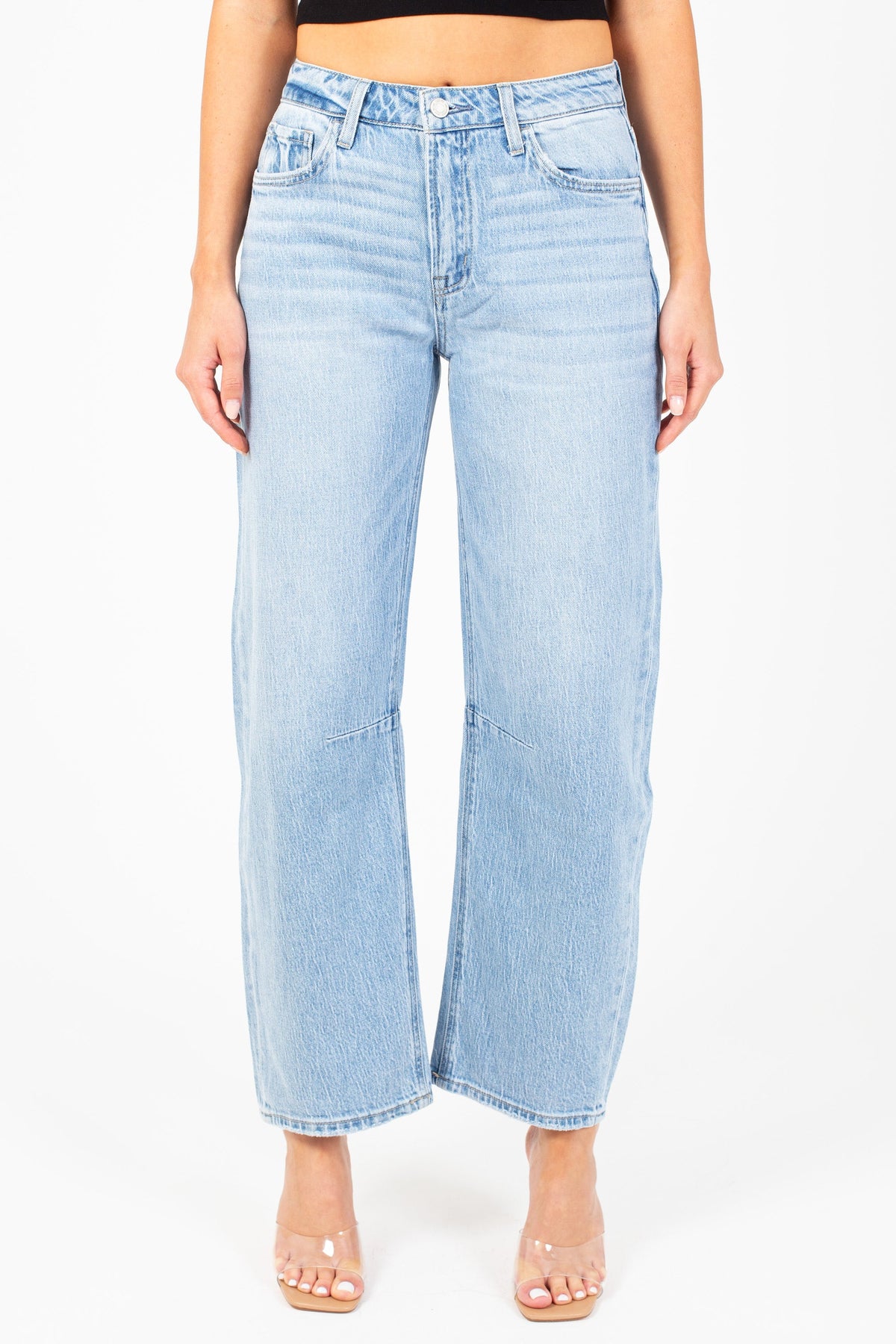 Flying Monkey® High Waisted Wide Barrel Jean